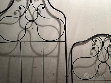 Testiera e pediera letto antico