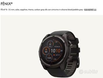 Garmin fenix  8 solar nuovo