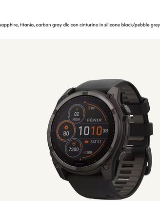Garmin fenix  8 solar nuovo