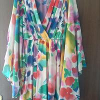 abito colorato/maniche ampie