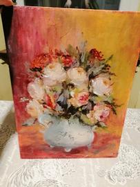 dipinto fiori stile impressionista