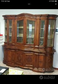 VETRINA/CREDENZA IN NOCE .250 cm
