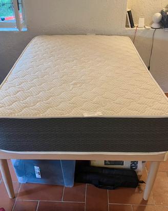 Rete a doghe  con materasso ortopedico
