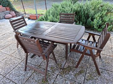 tavolo in legno da giardino 
