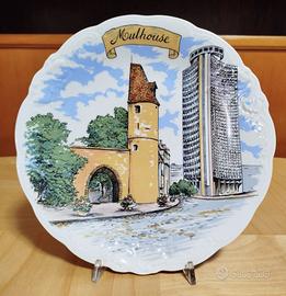 Piatto souvenir in ceramica di Molhouse