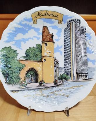 Piatto souvenir in ceramica di Molhouse