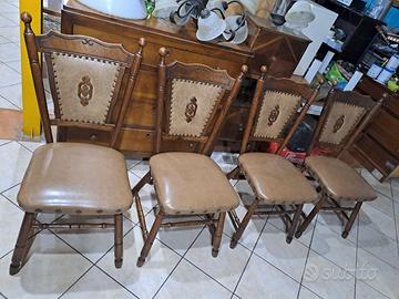 Quattro sedie particolari - Vintage
