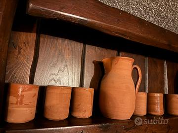 Servizio brocca in ceramica