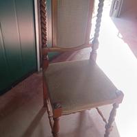 Sedie in legno massello vintage