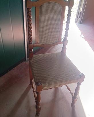 Sedie in legno massello vintage