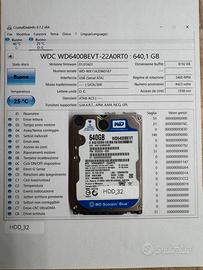 Hard Disk 640GB 2.5” WD Blue (HDD_32)