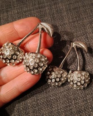 Orecchini strass ciliegie