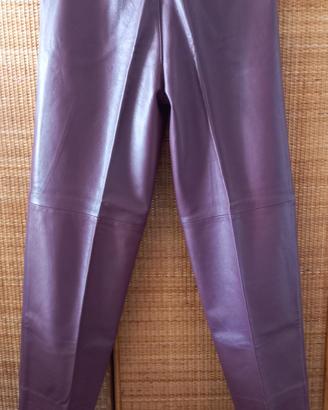 pantalone da donna di pelle originale