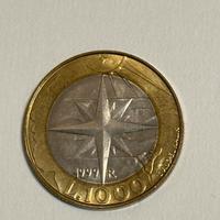 San Marino moneta bimetallica 1999 Rosa dei Venti