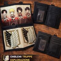 Coppia portafogli Attack on Titan nuovi –