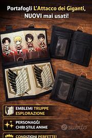 Coppia portafogli Attack on Titan nuovi –