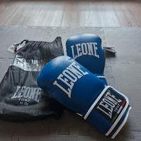 Guanti Boxe Leone Blu