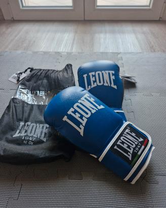 Guanti Boxe Leone Blu
