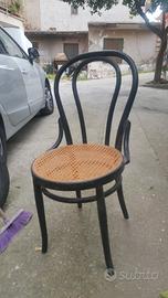 SEDIA ANTICA THONET  PAGLIA DI VIENNA  