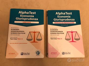 Alpha test economia giurisprudenza