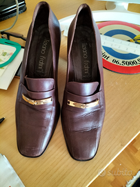 Scarpe pelle marrone