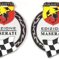 ABARTH EDIZIONE MASERATI 2 FREGI IN METALLO