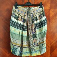 ETRO MILANO gonna pura seta tubino drappeggiato
