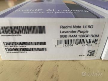 Cellulare redmi note 14 5g in garanzia