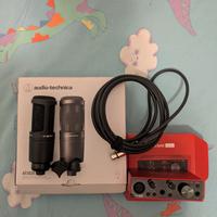 Microfono Professionale con Scarlett solo