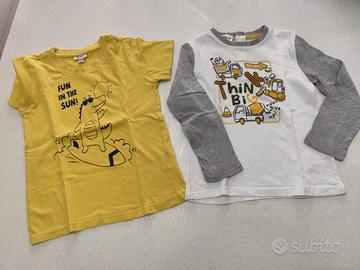 set magliette bambino 