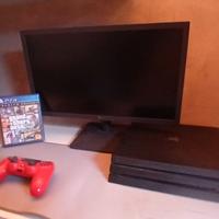 PS4 Pro + monitor LG 75Hz + GTA 5 + accessori