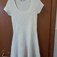 vestito di maglina bianco marca Zara tg m