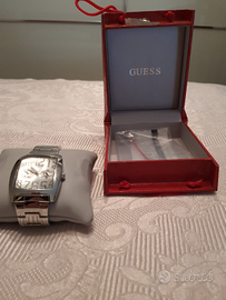 GUESS orologio in acciaio