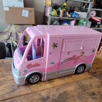camper di Barbie con piscina,suoni e luci