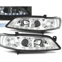 FARI PER OPEL VECTRA B 96-98 ANGEL EYES LED FONDO 