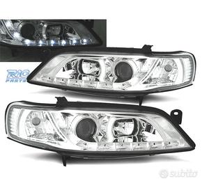 FARI PER OPEL VECTRA B 96-98 ANGEL EYES LED FONDO 