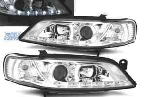 FARI PER OPEL VECTRA B 96-98 ANGEL EYES LED FONDO 