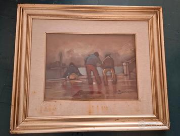 QUADRO PITTORE " GIORGIO ZENNARO " OLIO SU TELA.