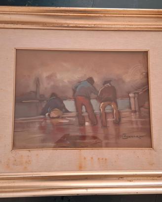 QUADRO PITTORE " GIORGIO ZENNARO " OLIO SU TELA.