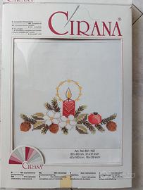 Tovaglietta Natale- kit filato da ricamo