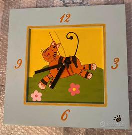 Orologio da parete in legno