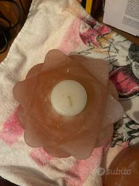Candele sale rosa himalaya