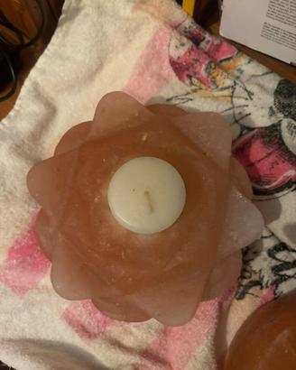 Candele sale rosa himalaya
