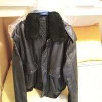 Giubbotto tipo SCHOOT aviatore in pelle nero