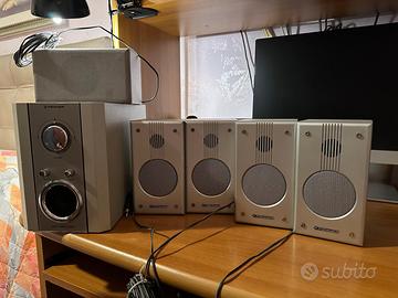 Impianto audio 5.1 fenner + casse e subwoofer