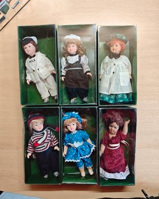 22 bambole "Dolls' House Collection" in porcellana