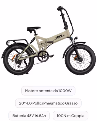 bici elettrica potente pvy z20 plus
