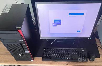 PC Fujitsu + SSD + Monitor Philips 22” e accessori