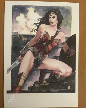 Omaggio a Gal Gadot di Milo Manara