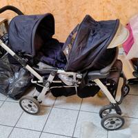 Passeggino gemellare Janè Twintwo con 2 Matrix